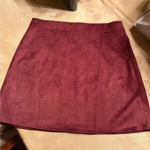 Max Studio Rich Burgundy Mini Skirt